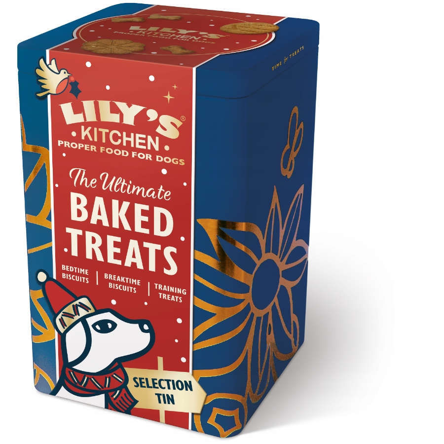 Lily's Kitchen Vánoční Sušenky Pro Psa 300 G Vánoční Plechovka