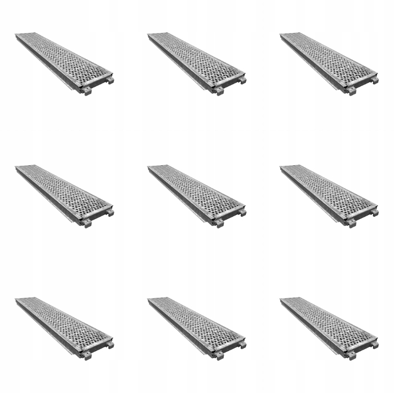 Podest stalowy 1,09m L73 do Baumann Zestaw 10 szt