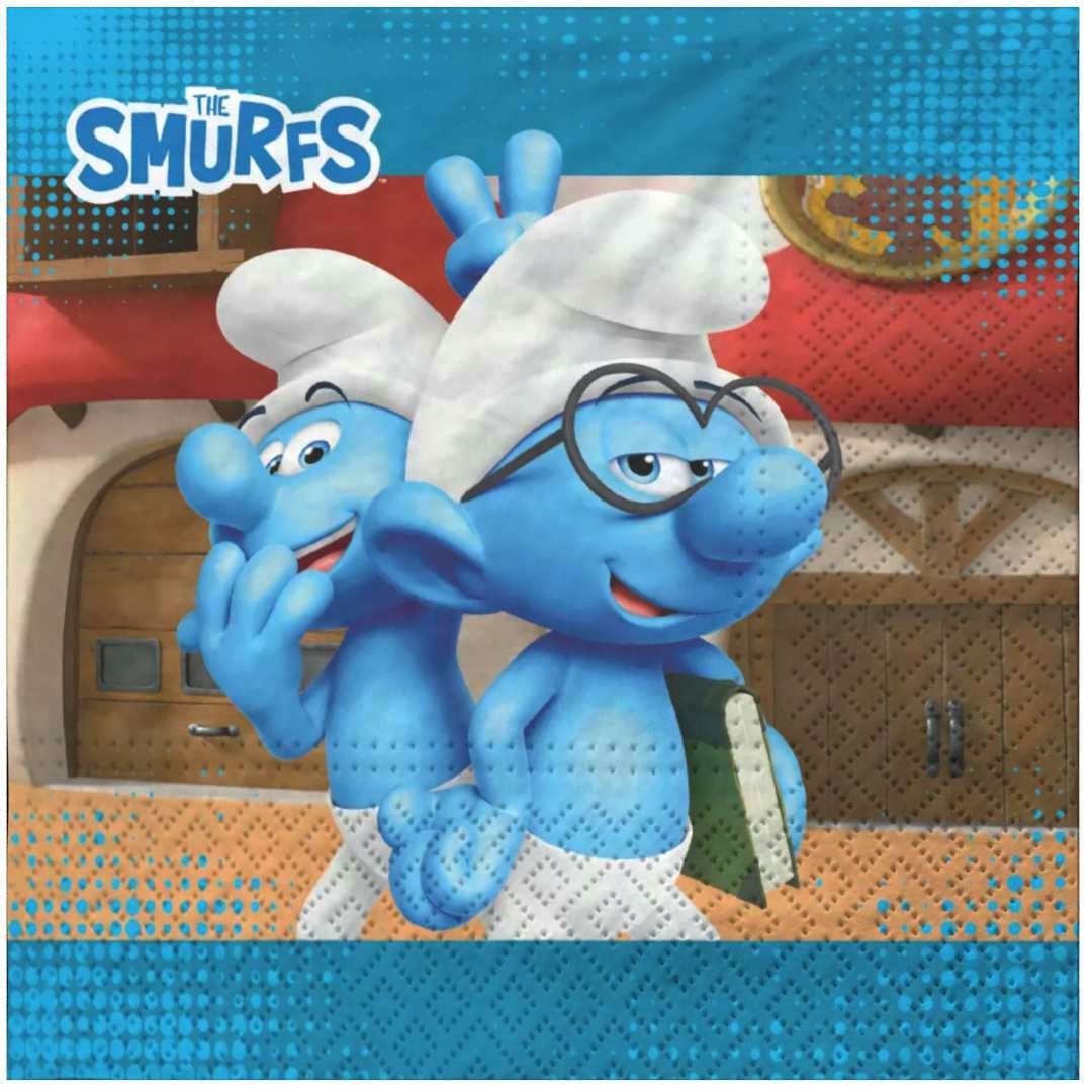 

Serwetki papierowe Smerfy smurfs Licencja x20