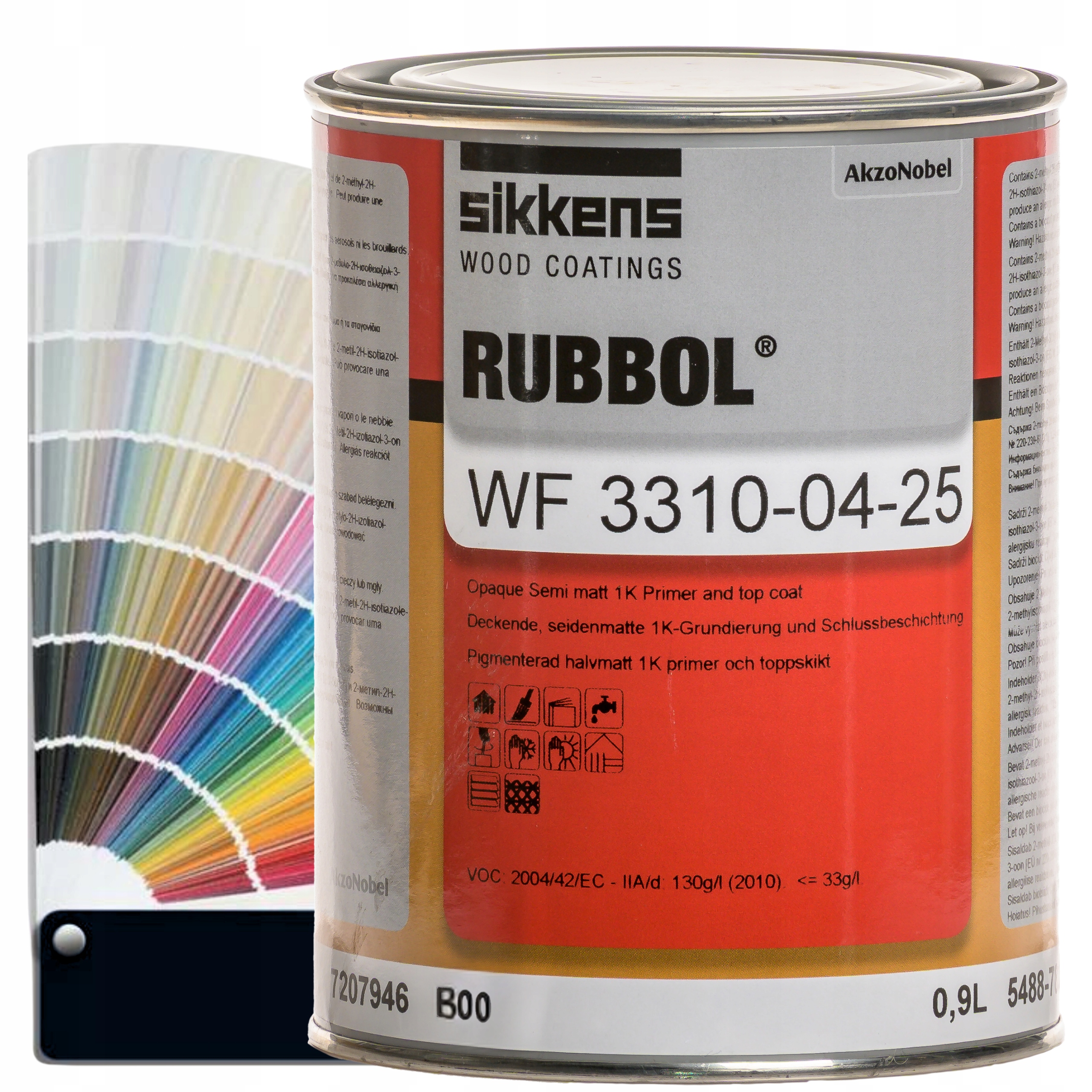 Lakier Rubbol Wf 3310-04-25 B00 0,9L Do Renowacji Drzwi Okien Ciemne Barwy