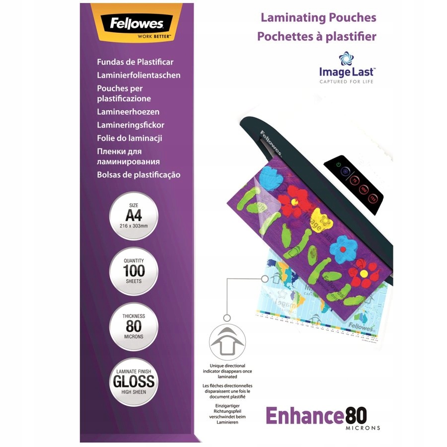 

Folia do laminacji Premium A4 Fellowes 80mic 53061