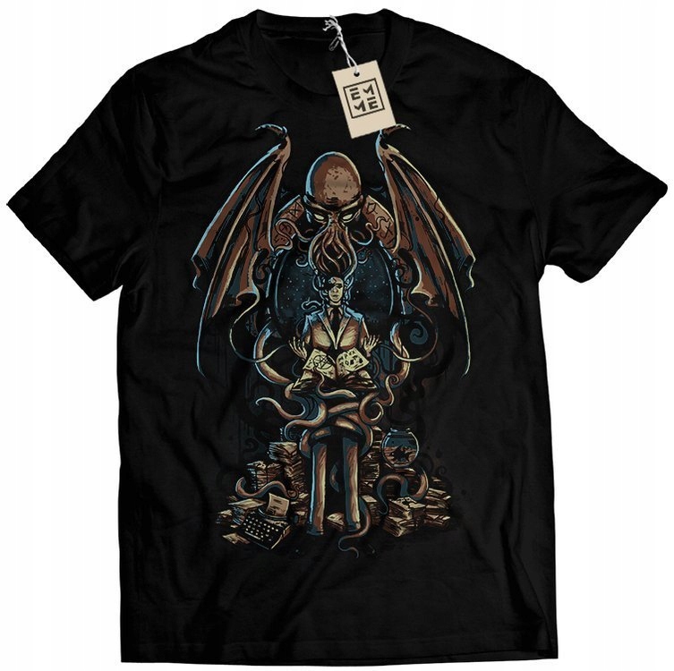 

Koszulka Męska Cthulhu Lovecraft Horror L
