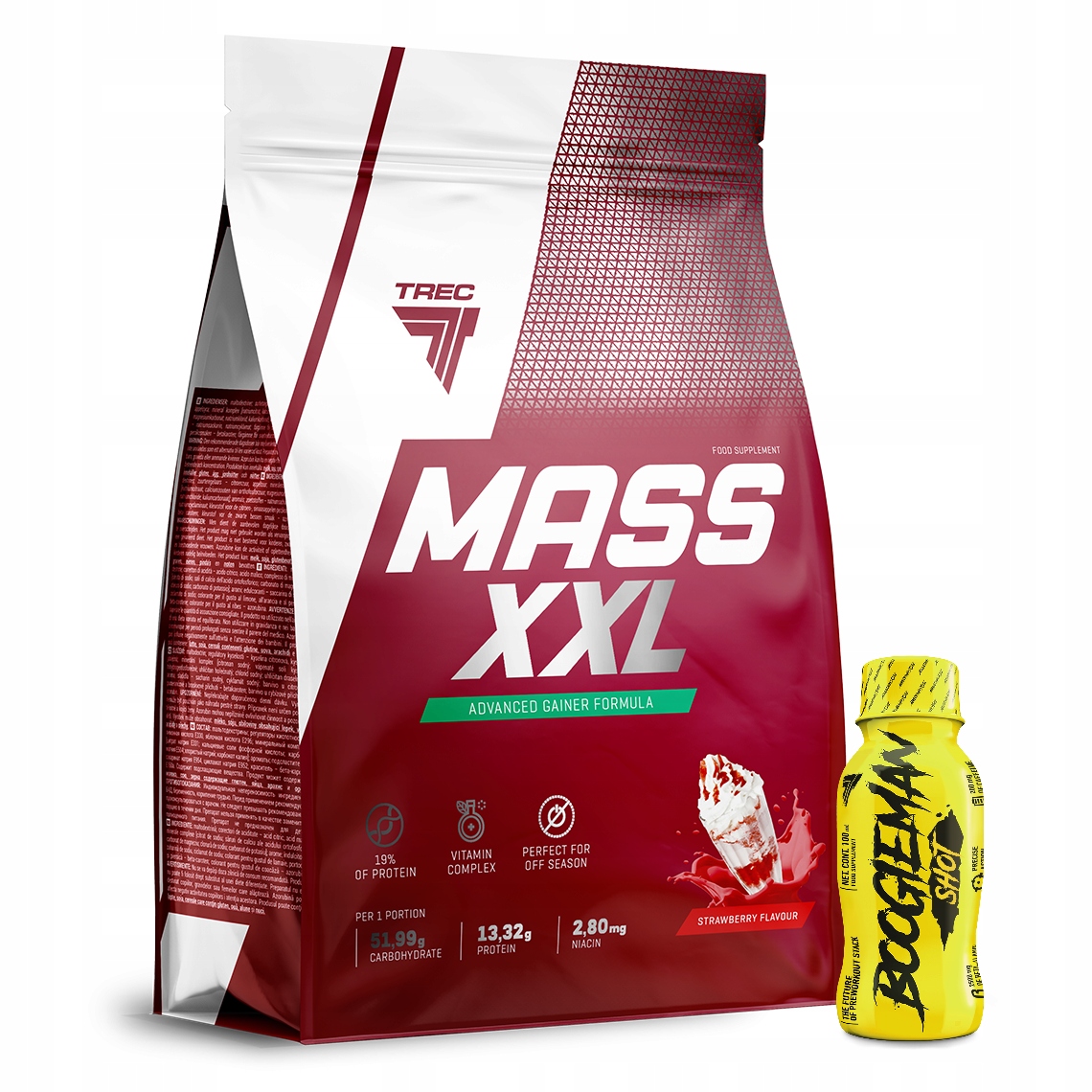 Trec Mass XXL 3kg Shaker Up Activator Solid Mutant Jahoda