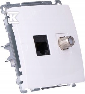 Gn.antenowe F+RJ45 K.6 Bílá Basic