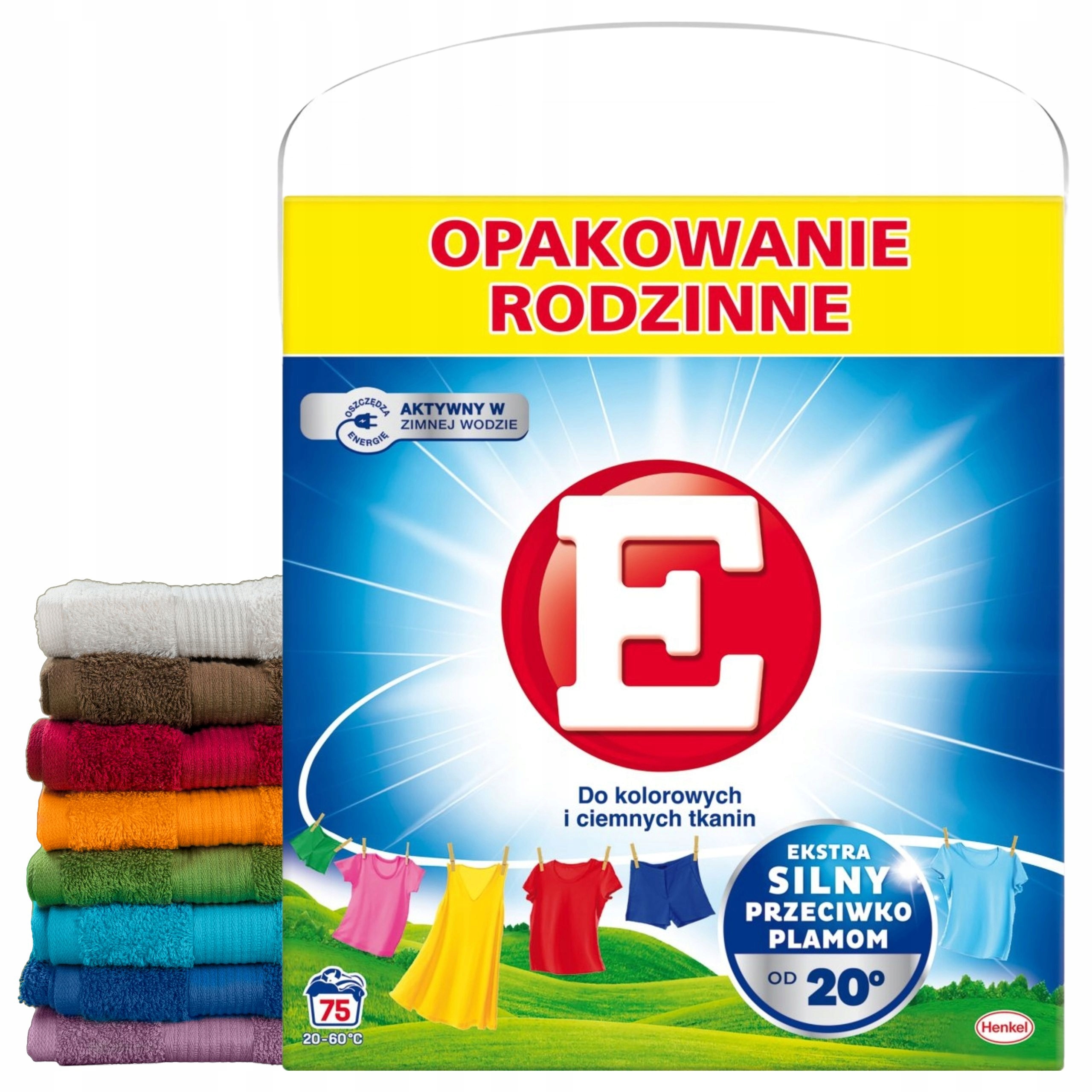 Levně E prášek 75P barva 4,125 kg karton barvy a tmavé prádlo