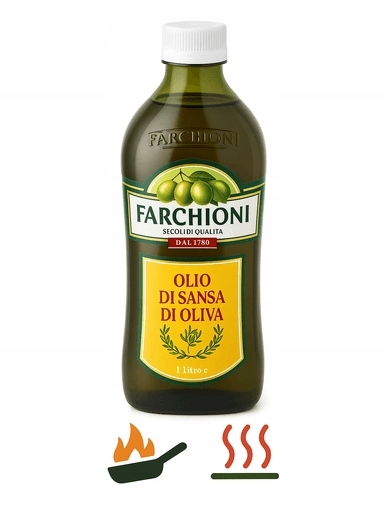 Levně 2x Plastový olivový olej na smažení Sansa 1 l Farchioni