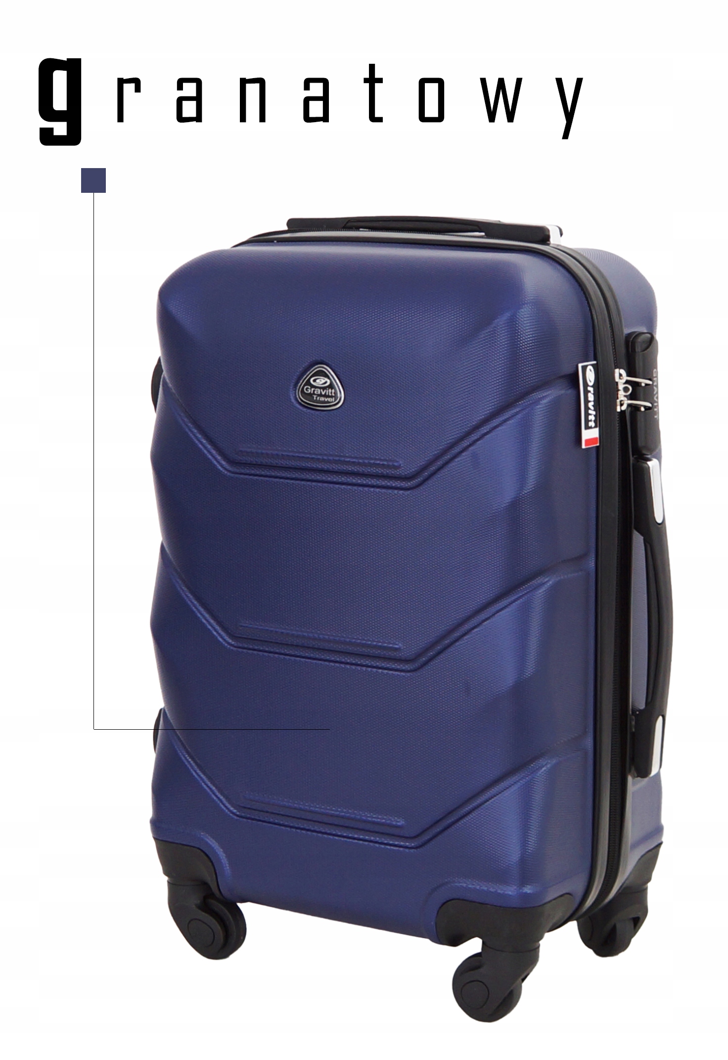 WALIZKA TORBA KABINOWA BAGAŻ PODRĘCZNY MODEL 950 Rodzaj twarda