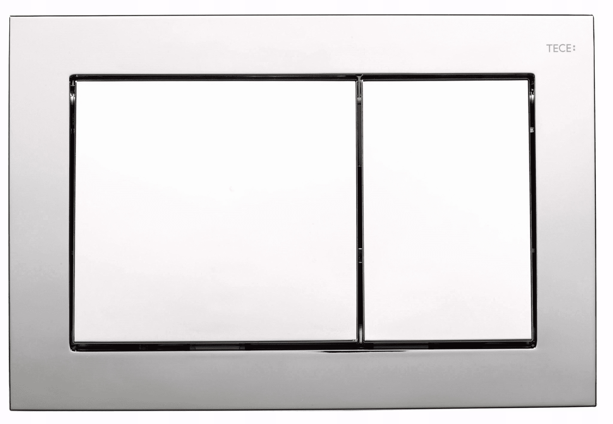 Splachovací tlačítko pro Wc Tece Base stříbrné 9240701