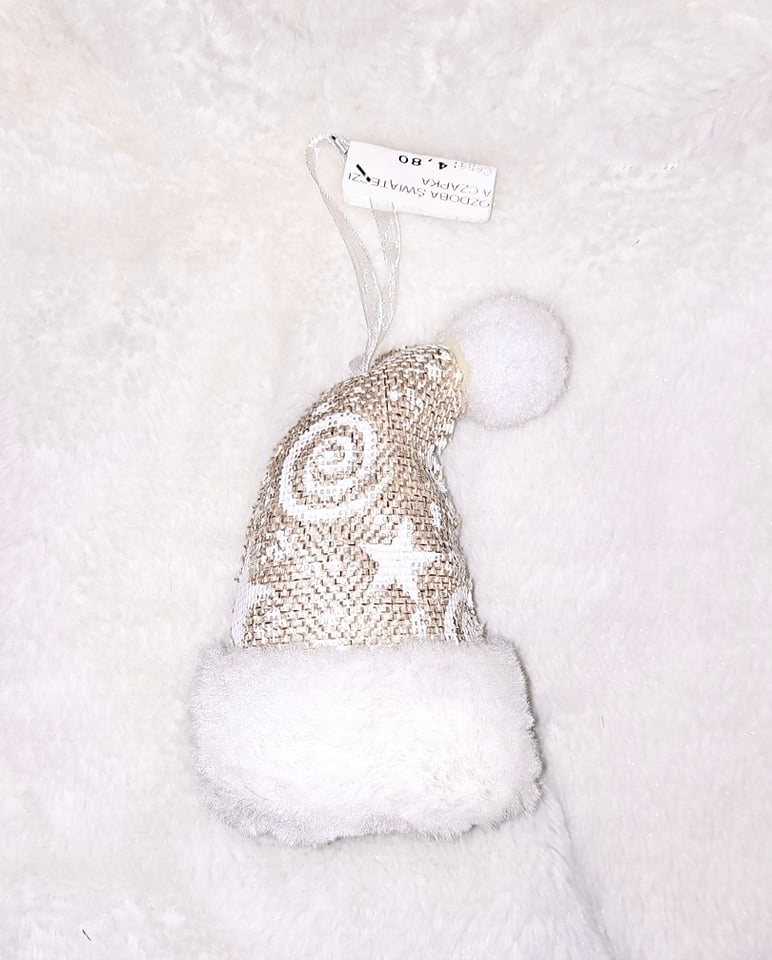 OZDOBA ŚWIĄTECZNA NA CHOINKĘ CZAPKA