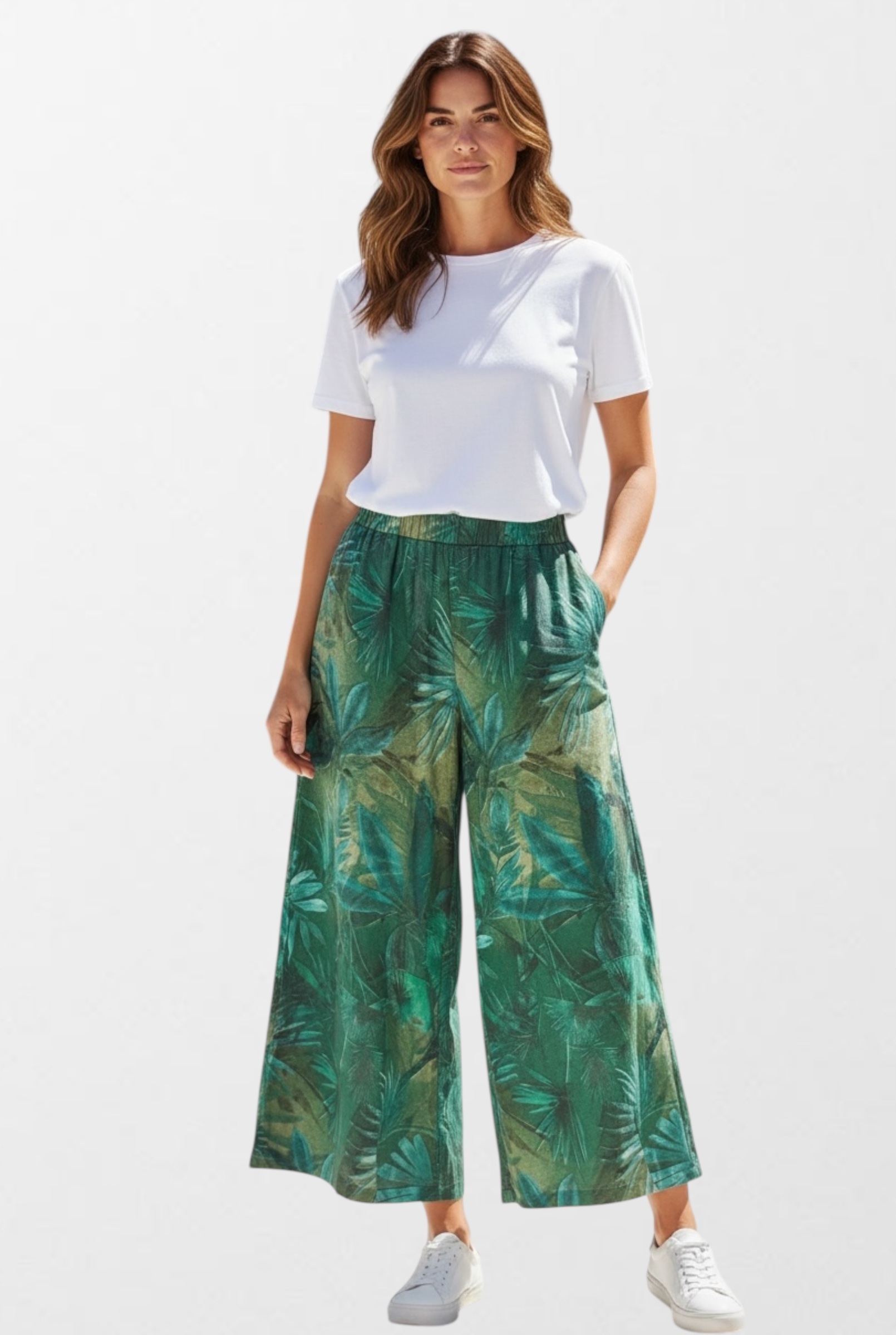 Dámské kalhoty kuloty Wendy Trendy oversize móda Italská Itálie