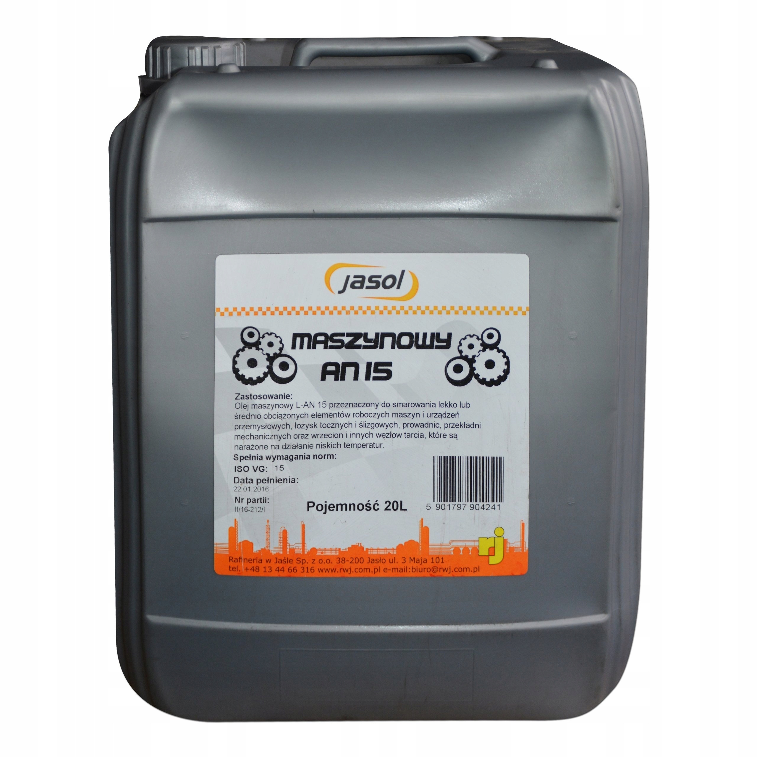 OLEJ MASZYNOWY VG 15 20 L