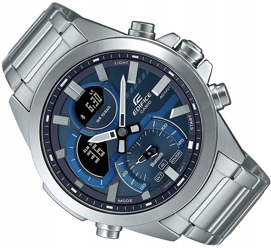 Pánské Hodinky Casio Edifice ECB-30D-2AEF Multifunkční S Bluetoothem 100 M