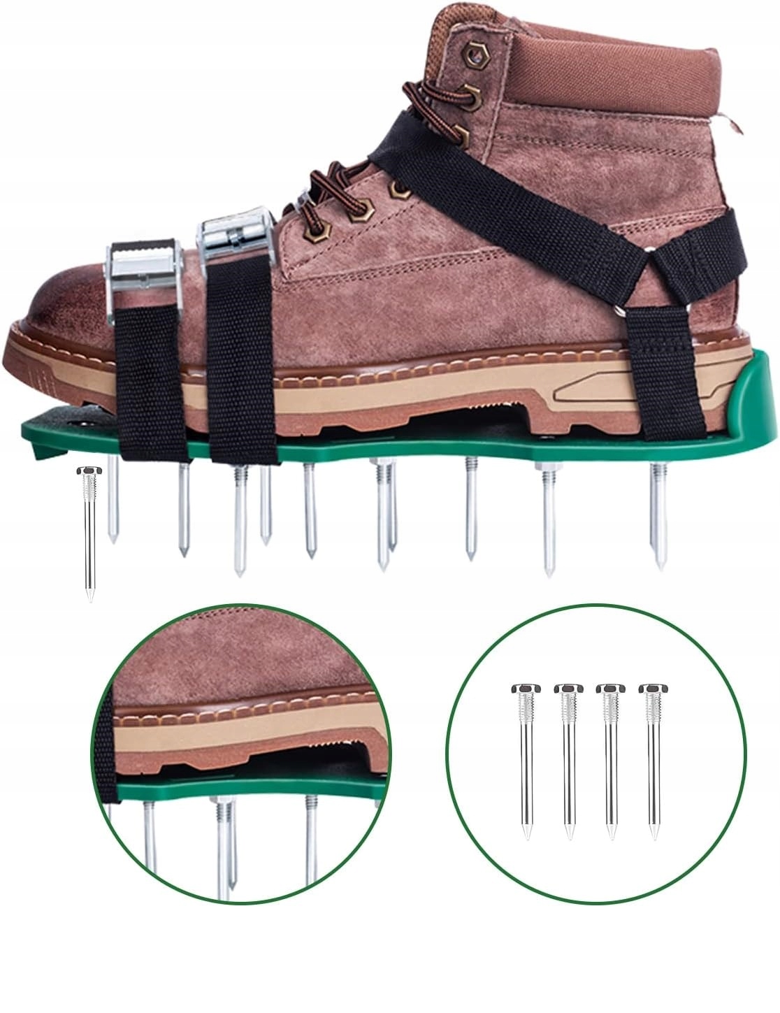 AERATOR NA BUTY DO NAPOWIETRZANIA ZIEMII TRAWNIKA Szerokość robocza 5 cm