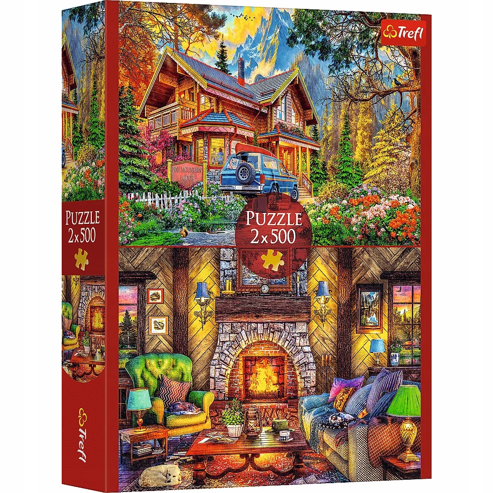Trefl 2in1 Puzzle Set - Sommerentspannung 2x 500 Teile Für Erwachsene & Kinder Ab 10 Jahren