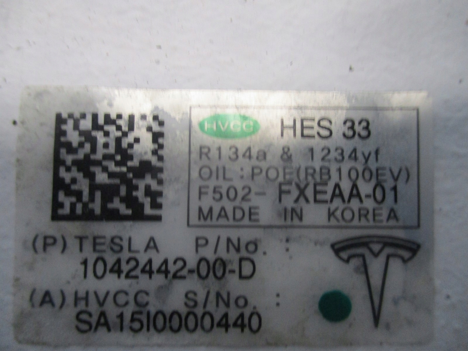 KLIMAKOMPRESSOR KLIMAANLAGE TESLA X 1042442-00-D