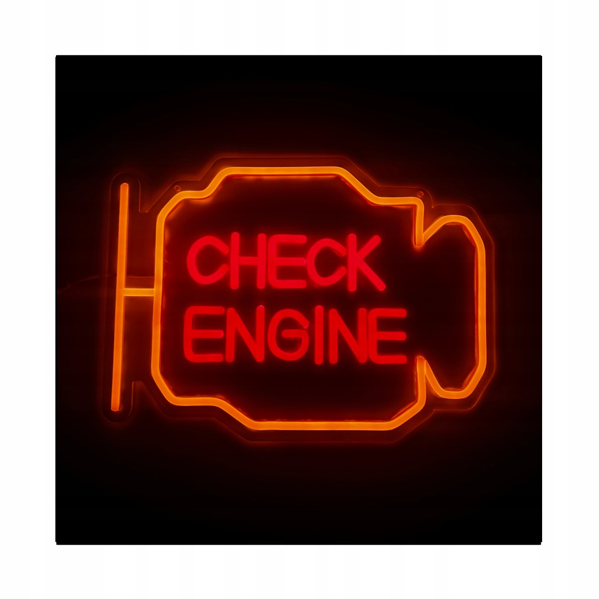 Neon Check Engine, neon na ścianę, znak neonowy (3fd060d9-9cde) • Cena ...