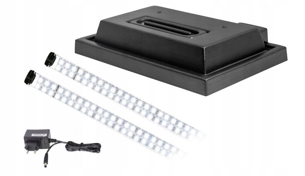 Kryt do akvária 40x25 černý Led osvětlení Bílé 8520