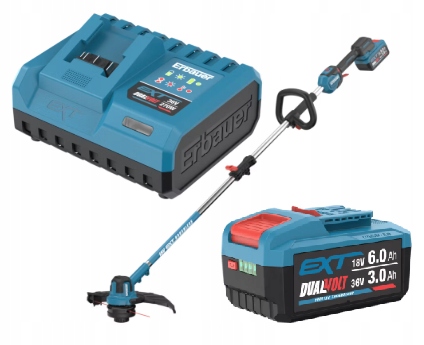 Nowa Podkaszarka akumulatorowa Erbauer 18 V 33 cm Na Akumulator 6 Ah