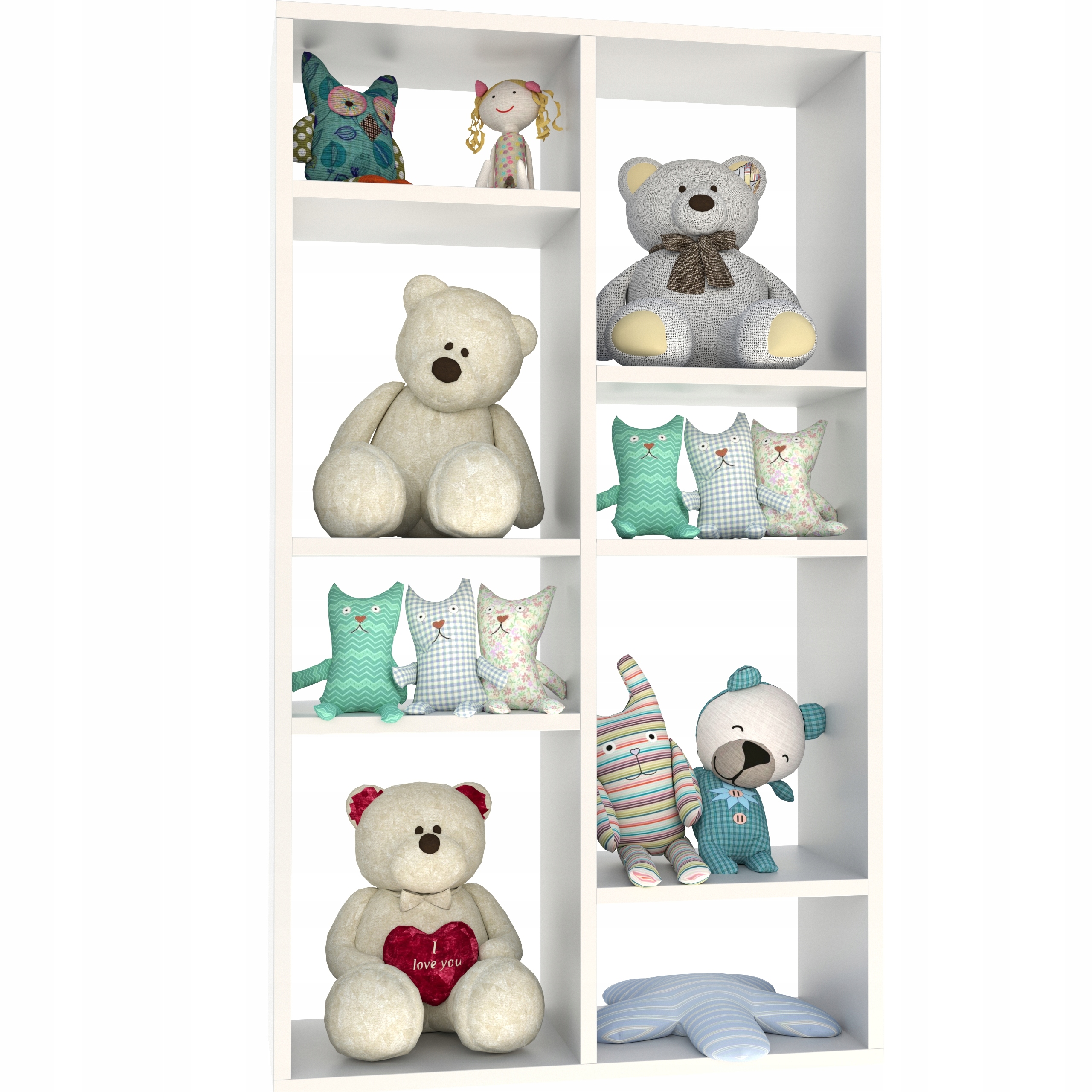 

Regał na Książki Zabawki Pala 60x100 cm Biała