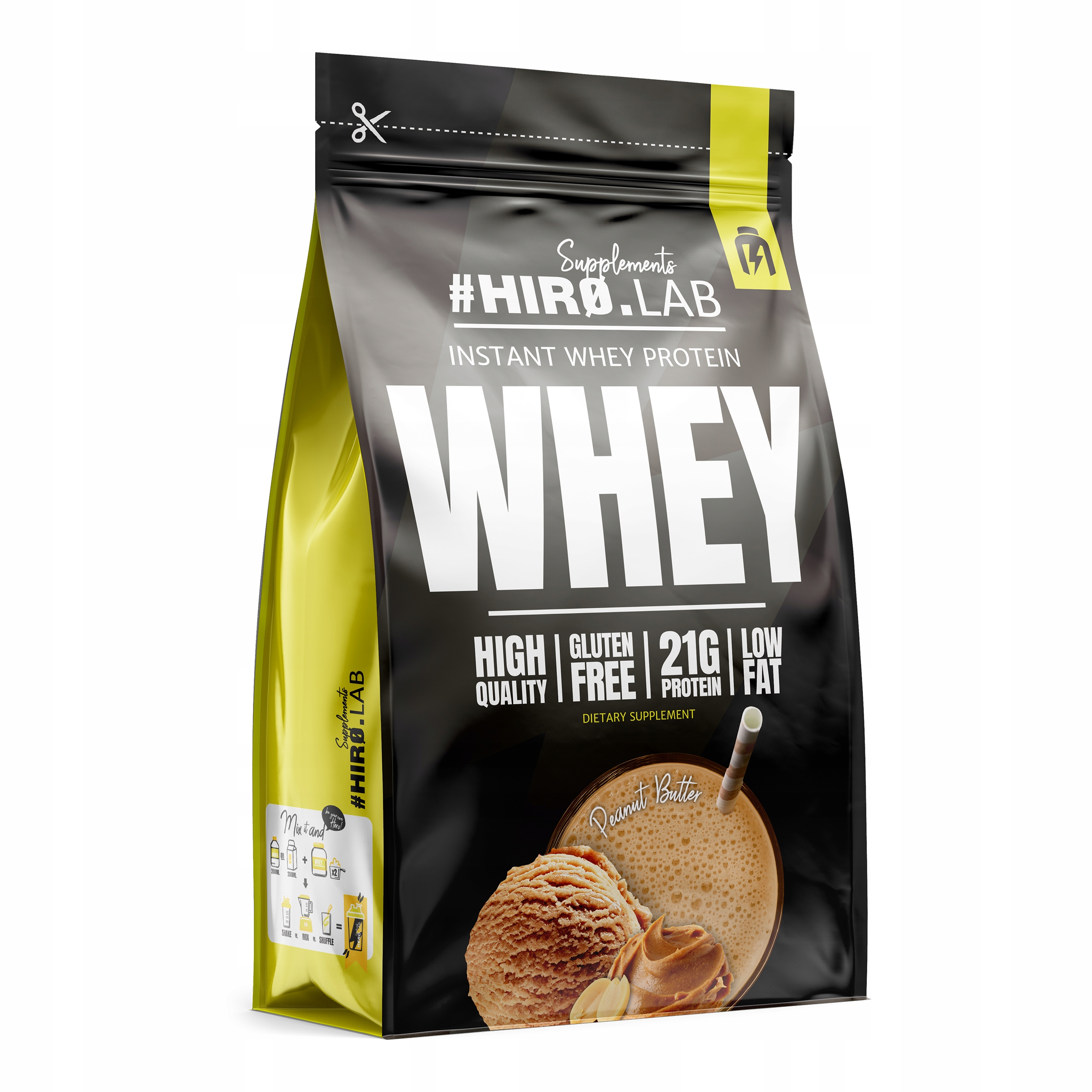 Hiro.lab Whey 750g protein Wpc arašídový krém