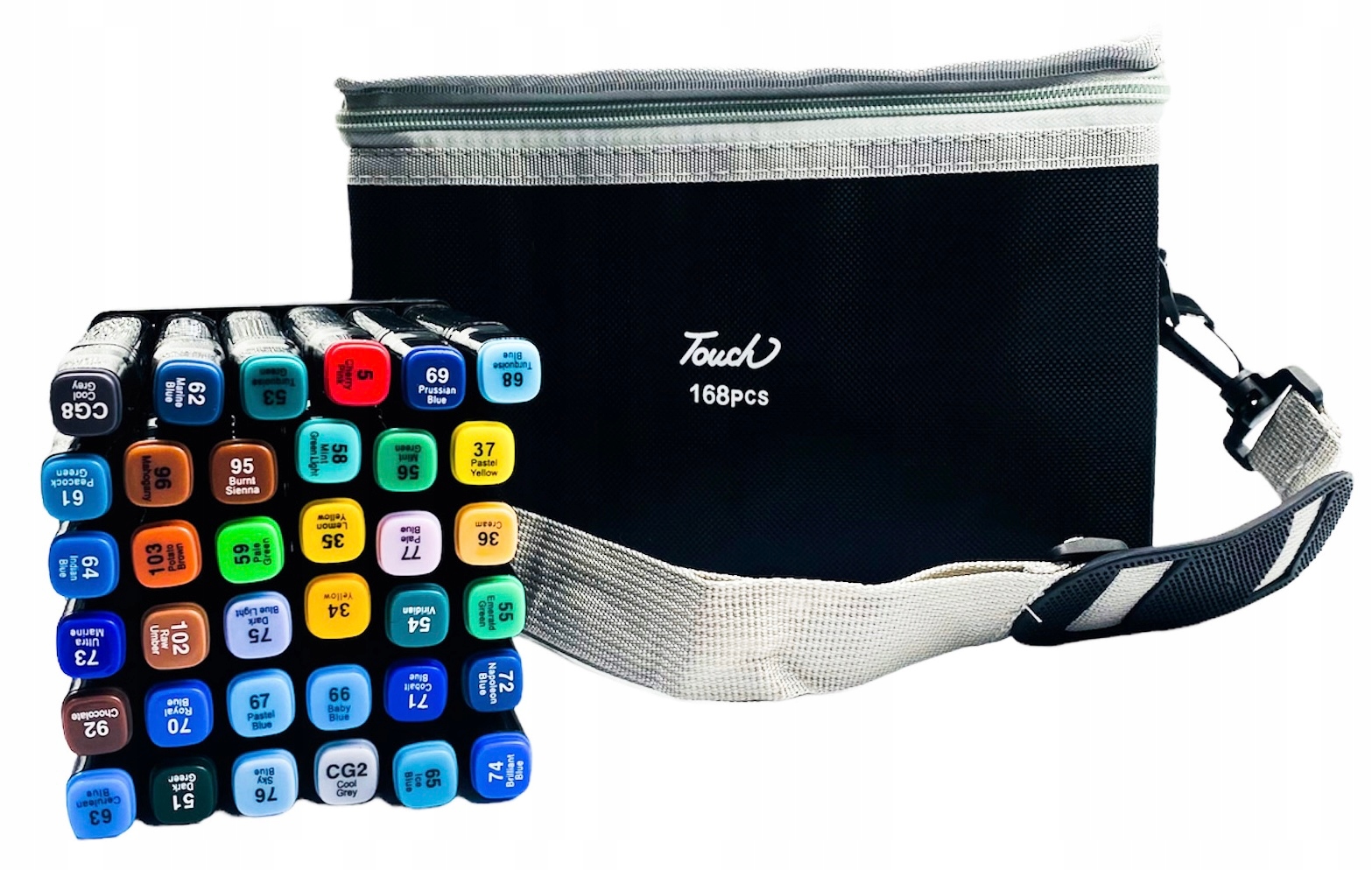 MARKERY ALKOHOLOWE FLAMASTRY ZESTAW 168 TORBA PRO Płeć chłopcy dziewczynki