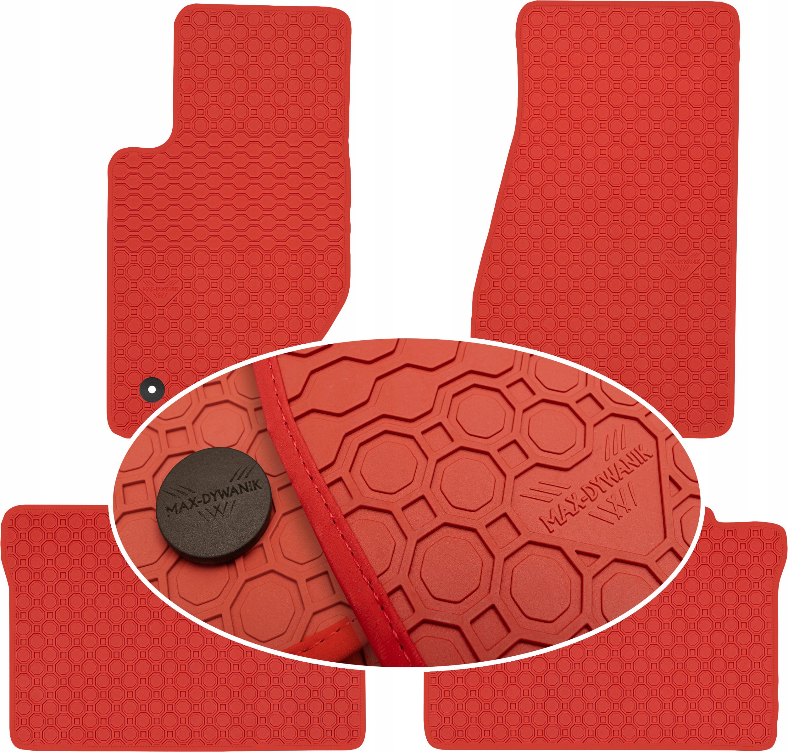 Jeep Grand Cherokee III 05-10 Koberce Červené