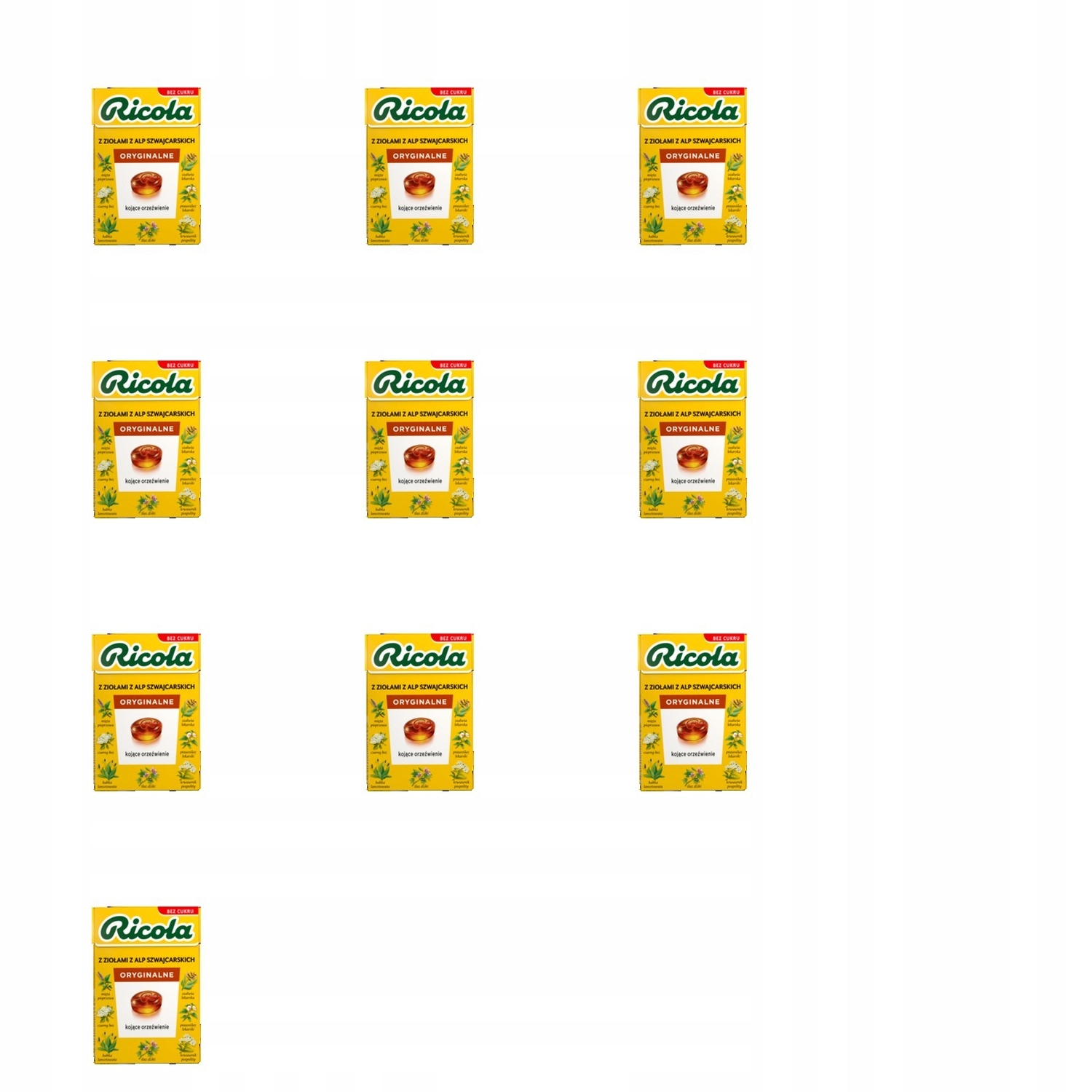 Levně 10 x 27,5 g Ricola bonbóny, originální