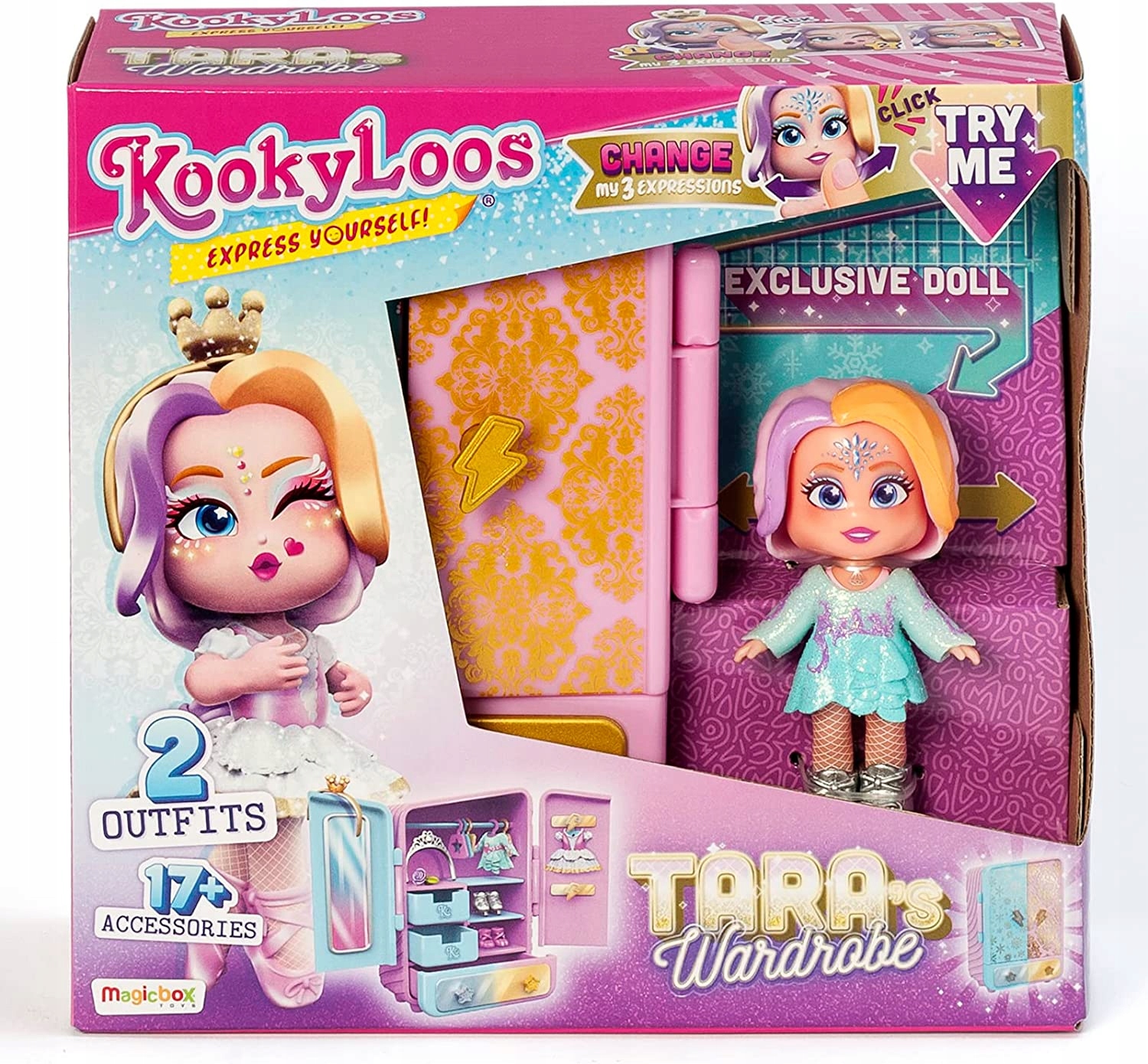 

Kookyloos Tara's Wardrobe Szafa Z Ubraniami