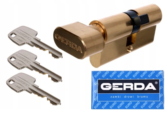 Dveřní Vložka Gerda s knoflíkem 50G/35 3 klíče