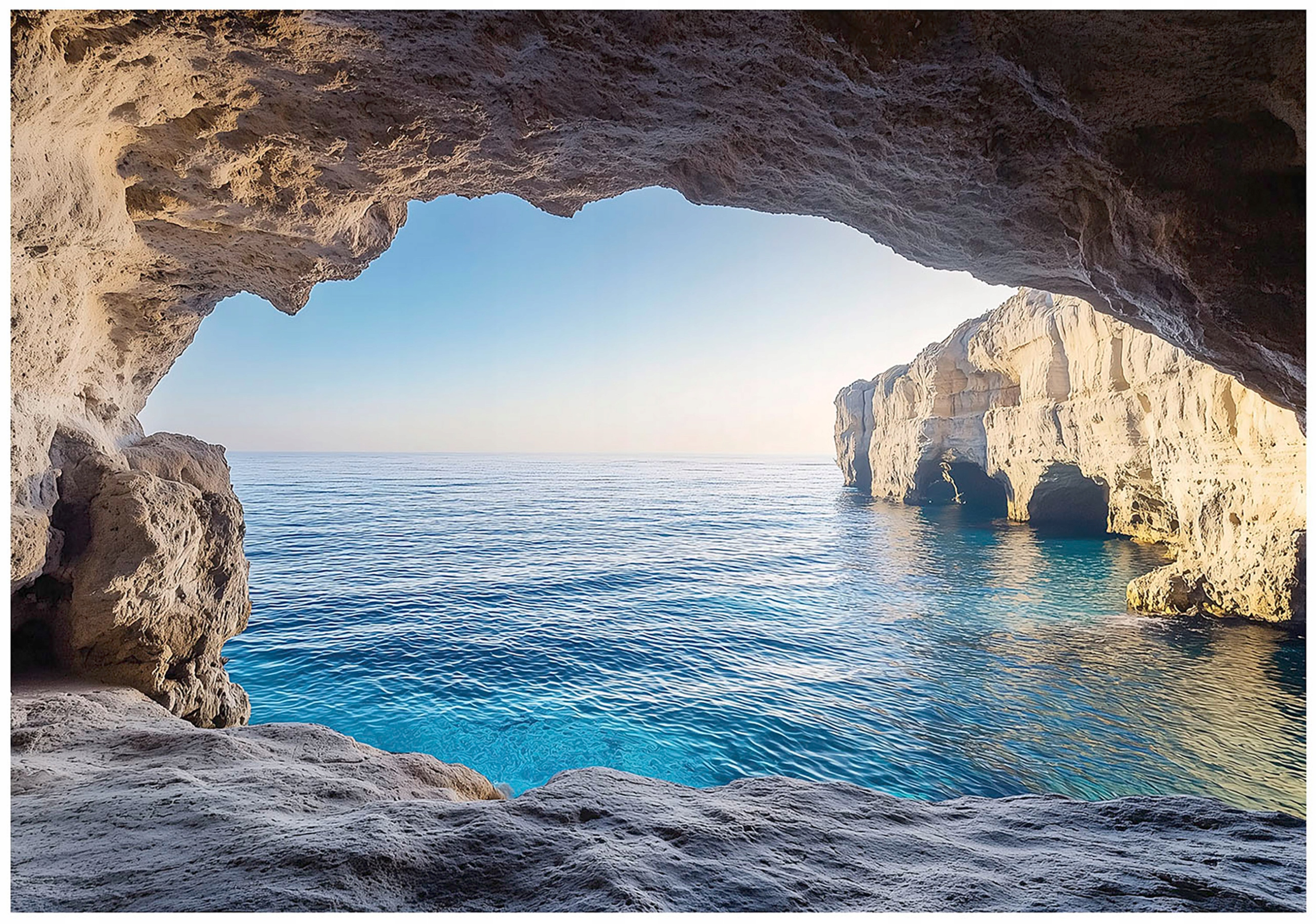 Fototapeta Morská jaskyňa Portál pre pokoj a nekonečné more 300x210 lepidlo