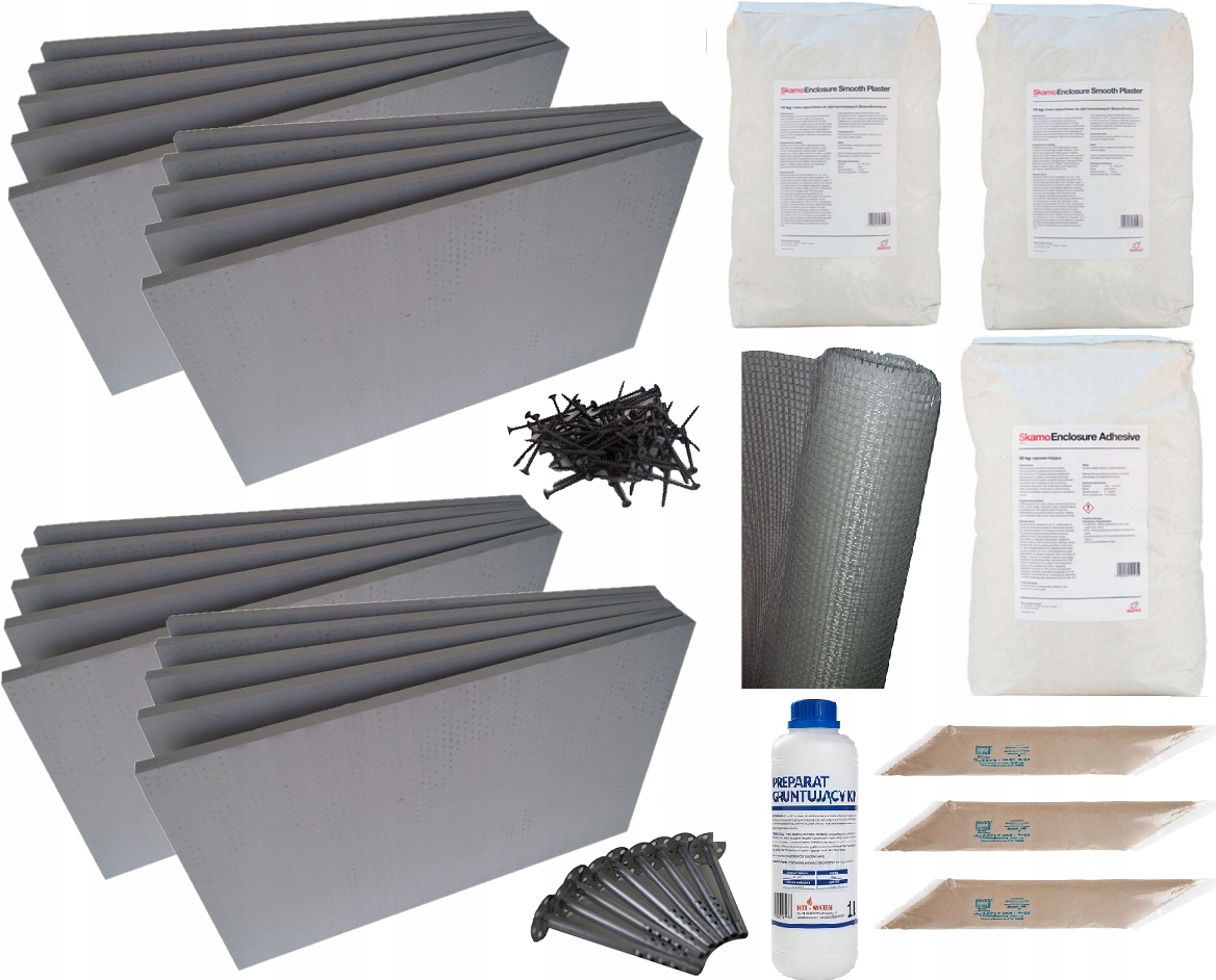 PŁYTA KOMINKOWA SKAMOL 21 PŁYT + AKCESORIA ZESTAW