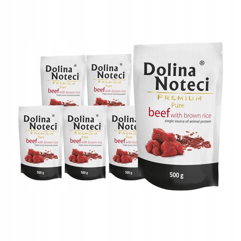 Levně Krmivo pro alergické psy Dolina Noteci Premium Pure hovězí maso 10 x 500 g