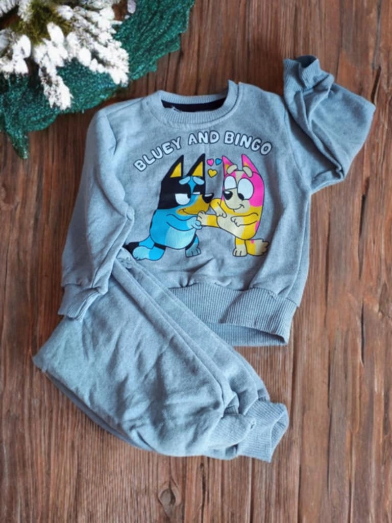 Zestaw Bluey szary r.7 lat Marka bez marki