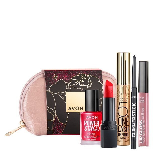 Avon Dárková Sada 5 Kosmetických Přípravků S Kosmetickou Taštičkou Favourites Starter Kit