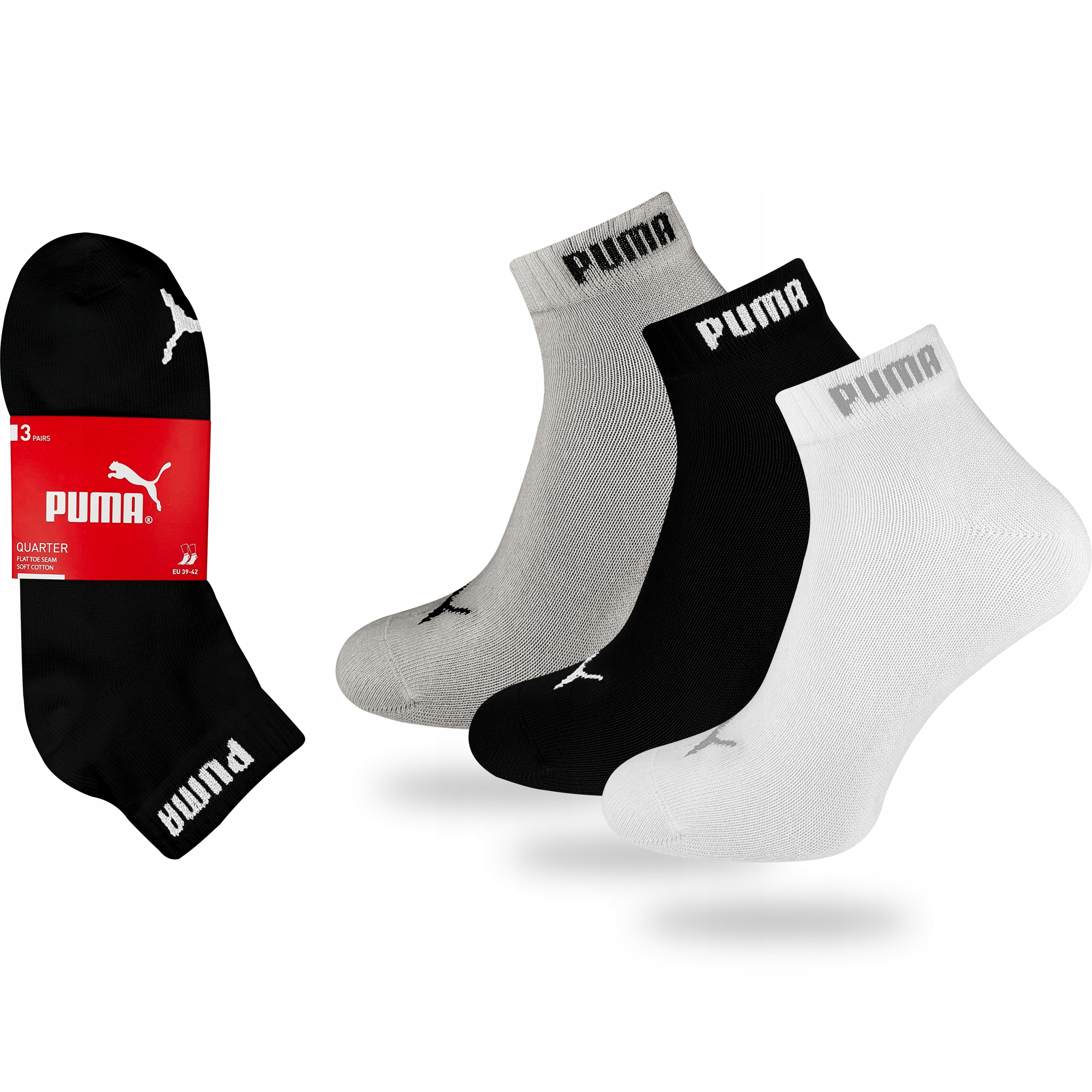 

Skarpety Puma Basic Quarter r 39-42