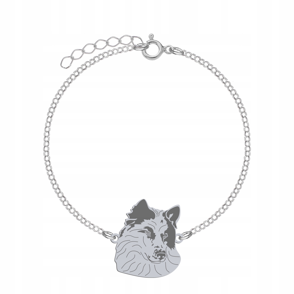 Náramek se psem Jakucka Stříbro 925 Dárek Žena Gravírování Bonus