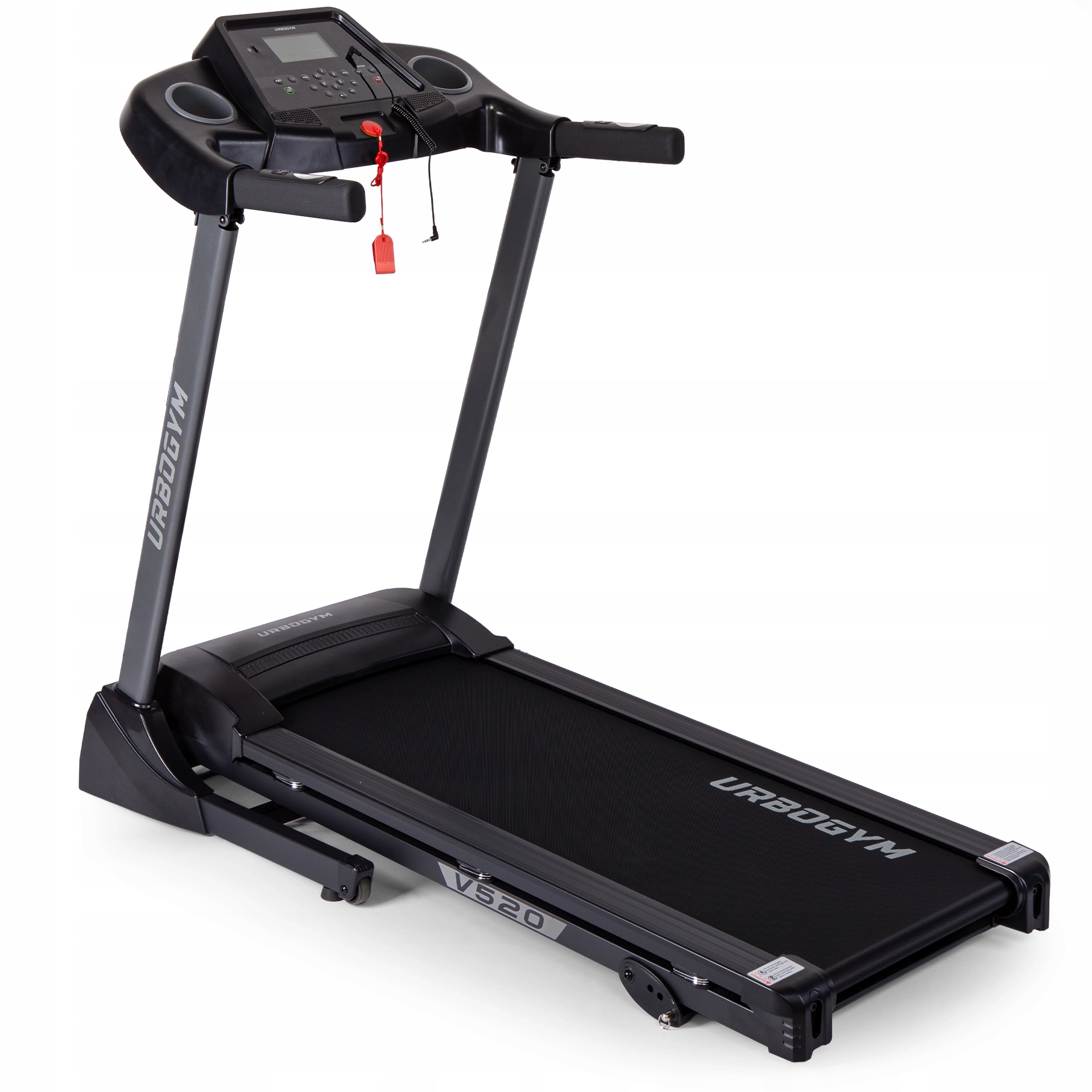 Бытовая электрическая беговая дорожка V520, амортизация, регулировка наклона, складная