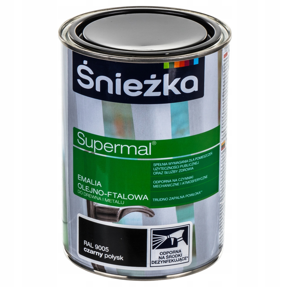 

Farba Śnieżka Supermal olej-ftal 0,8L Czarny Poł