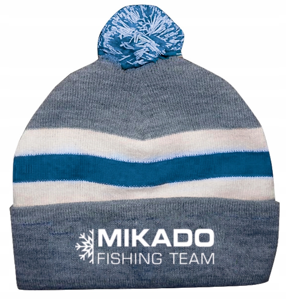 Mikado Czapka Zimowa Niebieski Biała UC005