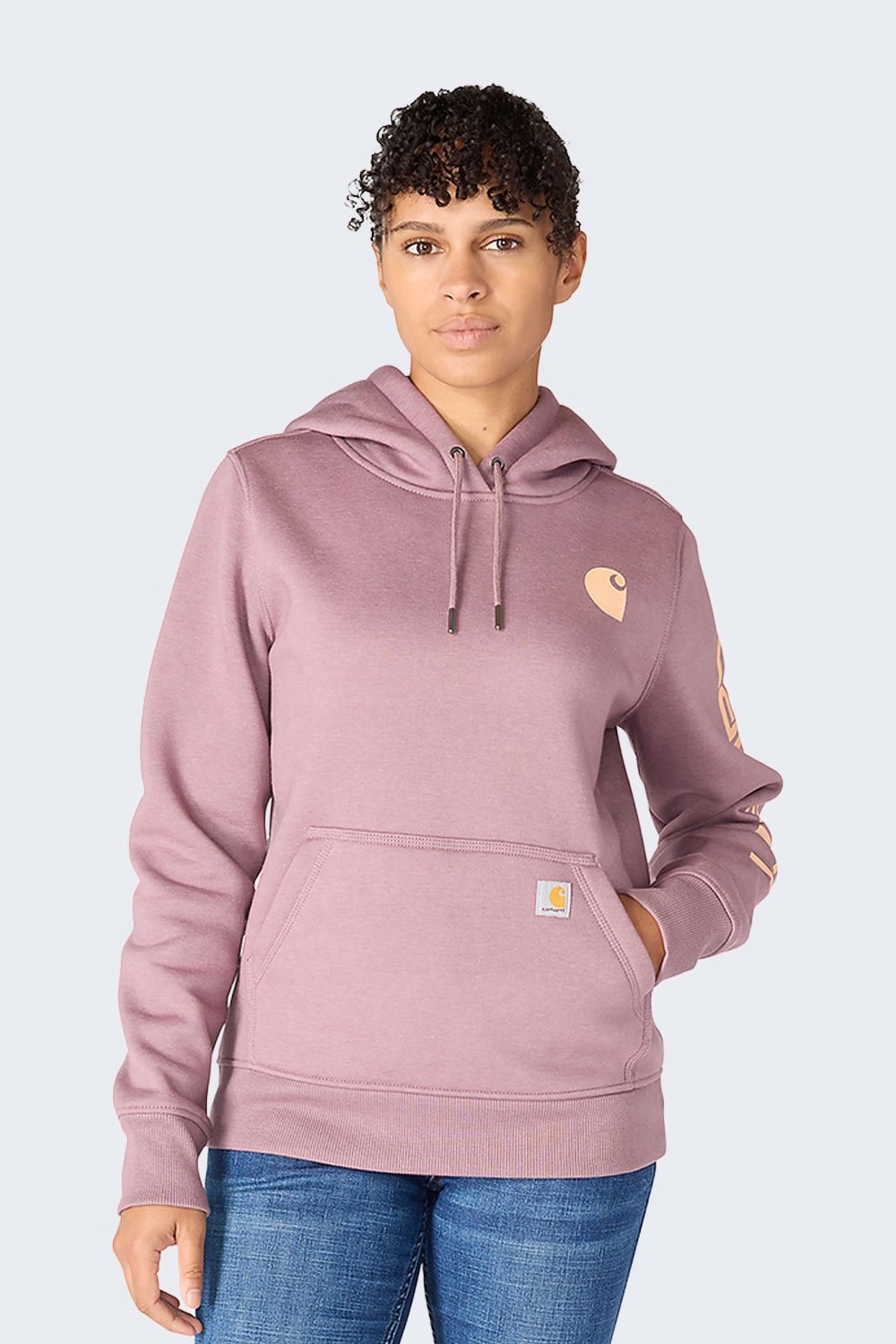 Mikina Carhartt Iconic Clarksburg Logo Ash Berry He