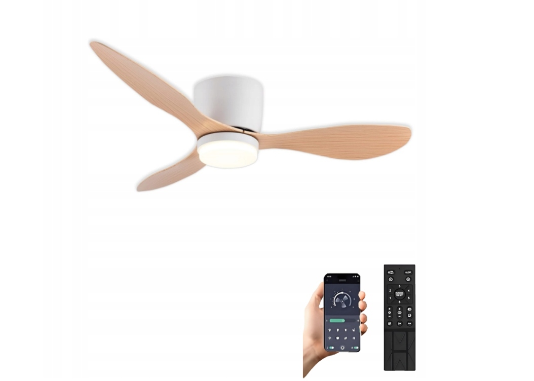 Led Stropná Lampa Ventilátor Vetrák Lampa S Vetrákom 106 CM App Diaľkový Ovládač