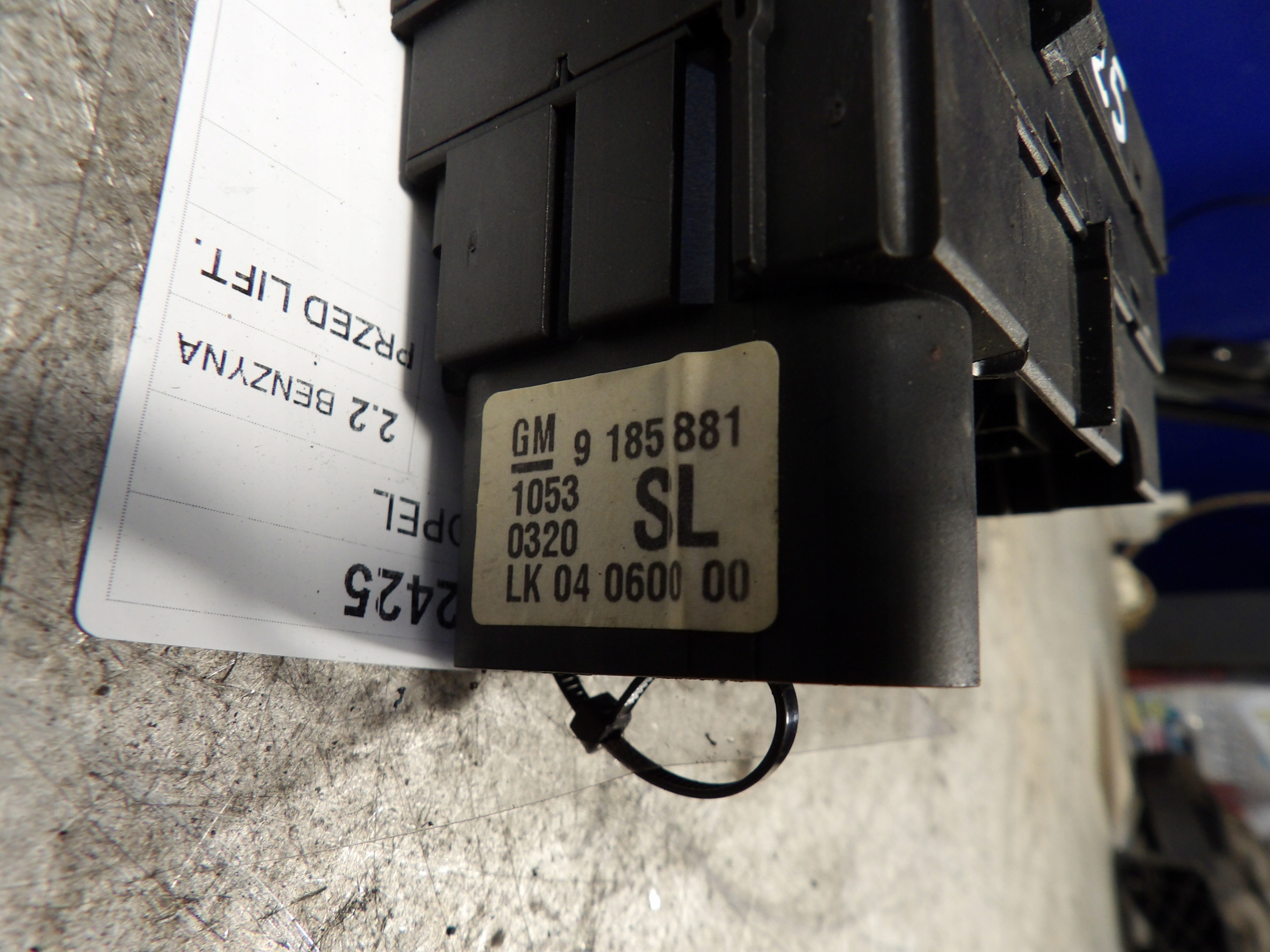 Opel Signum interruttore luci 9185881