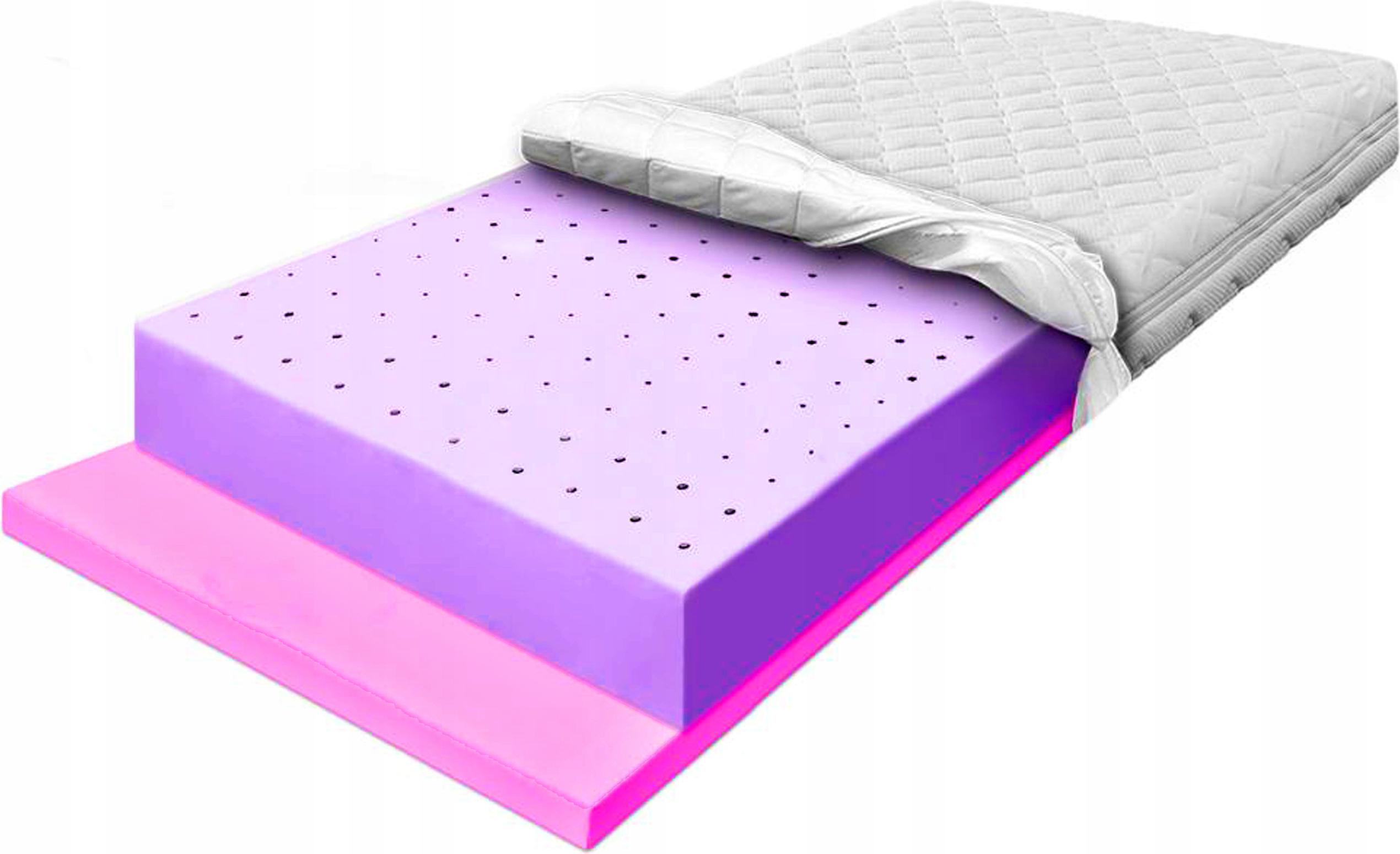 Materac wysoko elastyczny 100x200 twardy Hr 19cm oddychający przewiewny H4