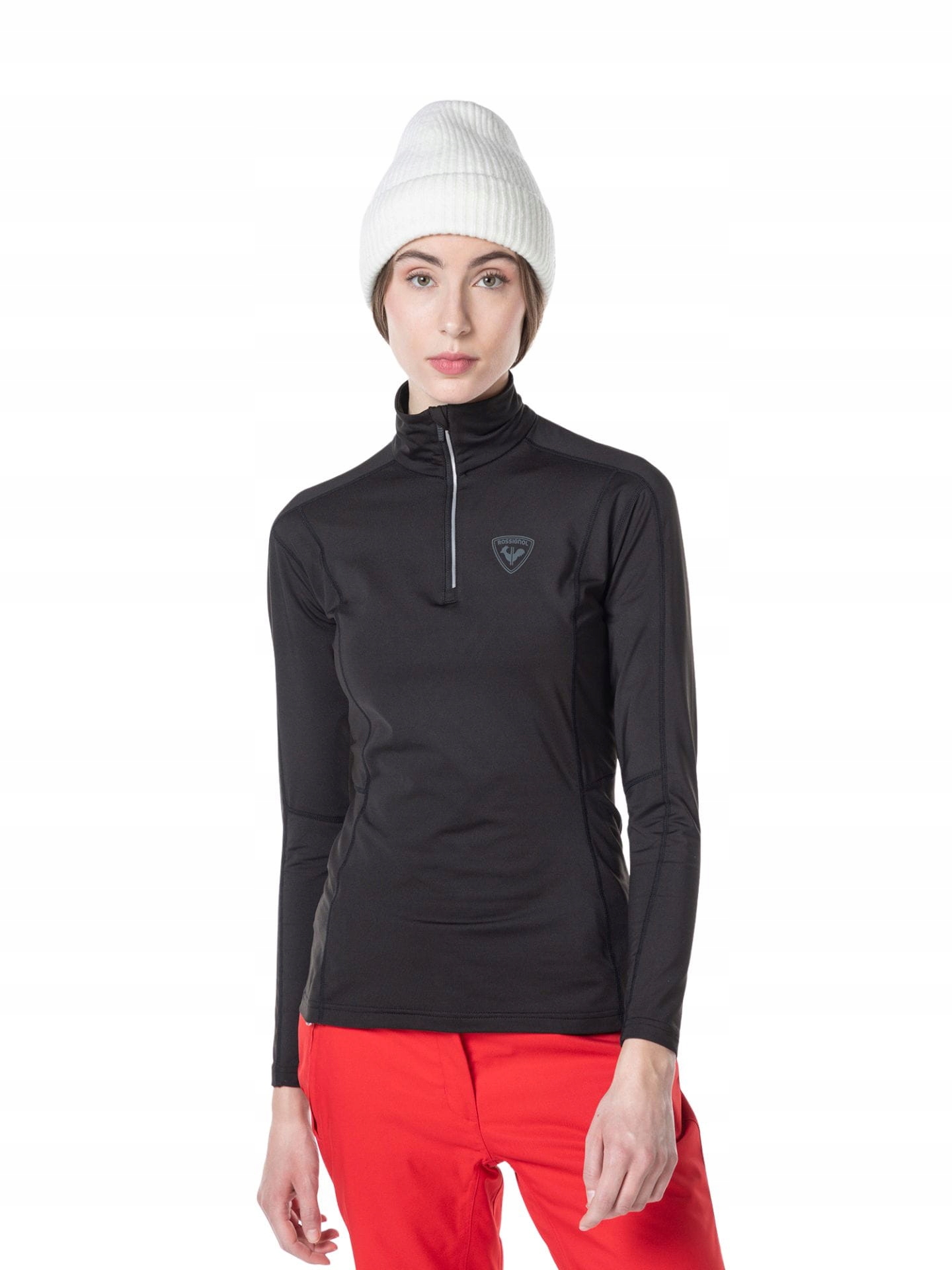 Tričko tričko Rossignol W Classique 1/2 Zip černé M