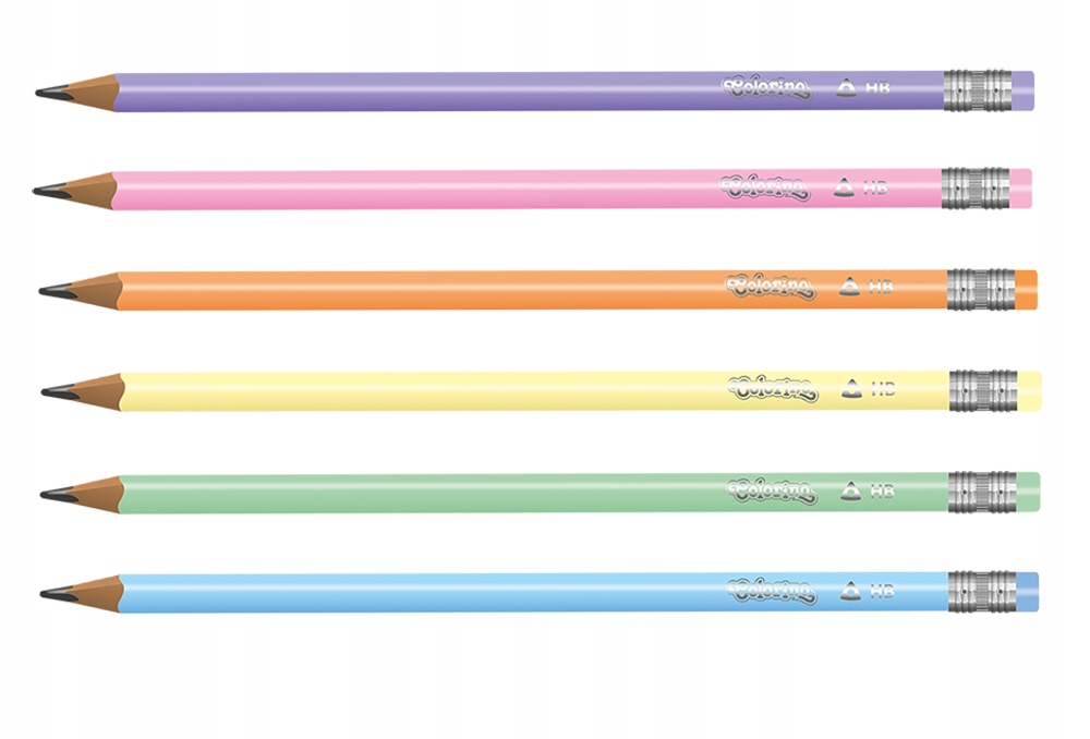 

Zestaw 6 pastelowych ołówków Hb Colorino