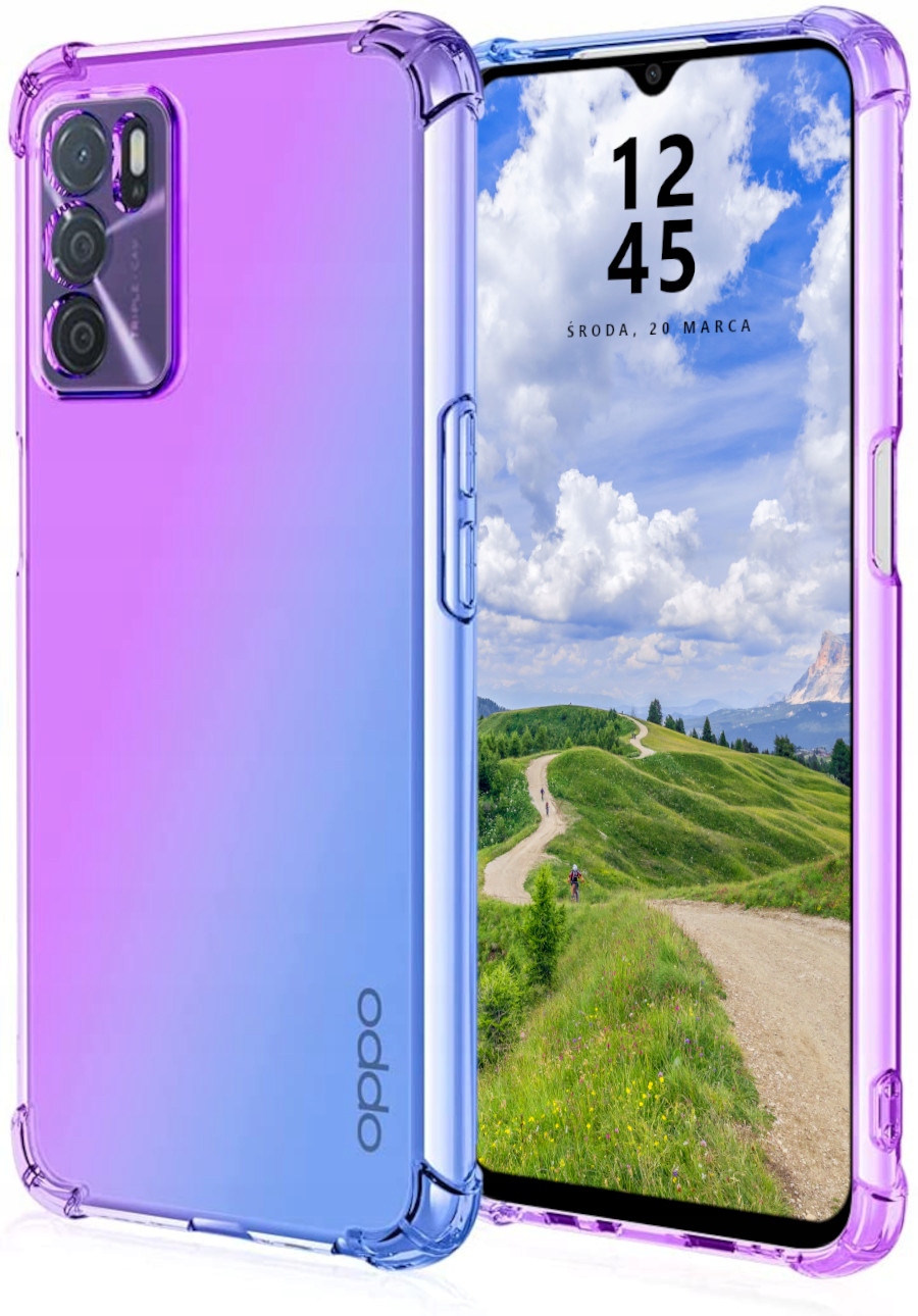 Etui do Oppo A16 A54s Mieniące Pancerne Aurora