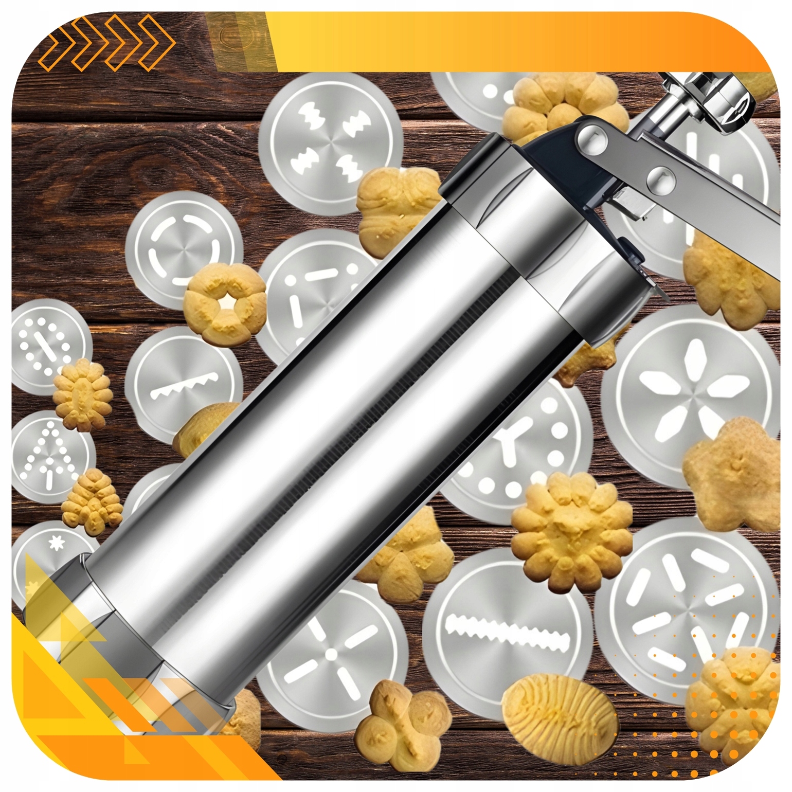 MASZYNKA DO ROBIENIA CIASTEK PRASKA SZPRYCA DEKORATOR TORTÓW CIAST + TYLKI Marka inna