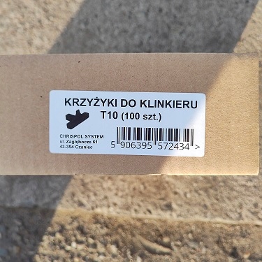 

Krzyżyki Dystansowe T-10MM Do Cegły 100SZT/OP