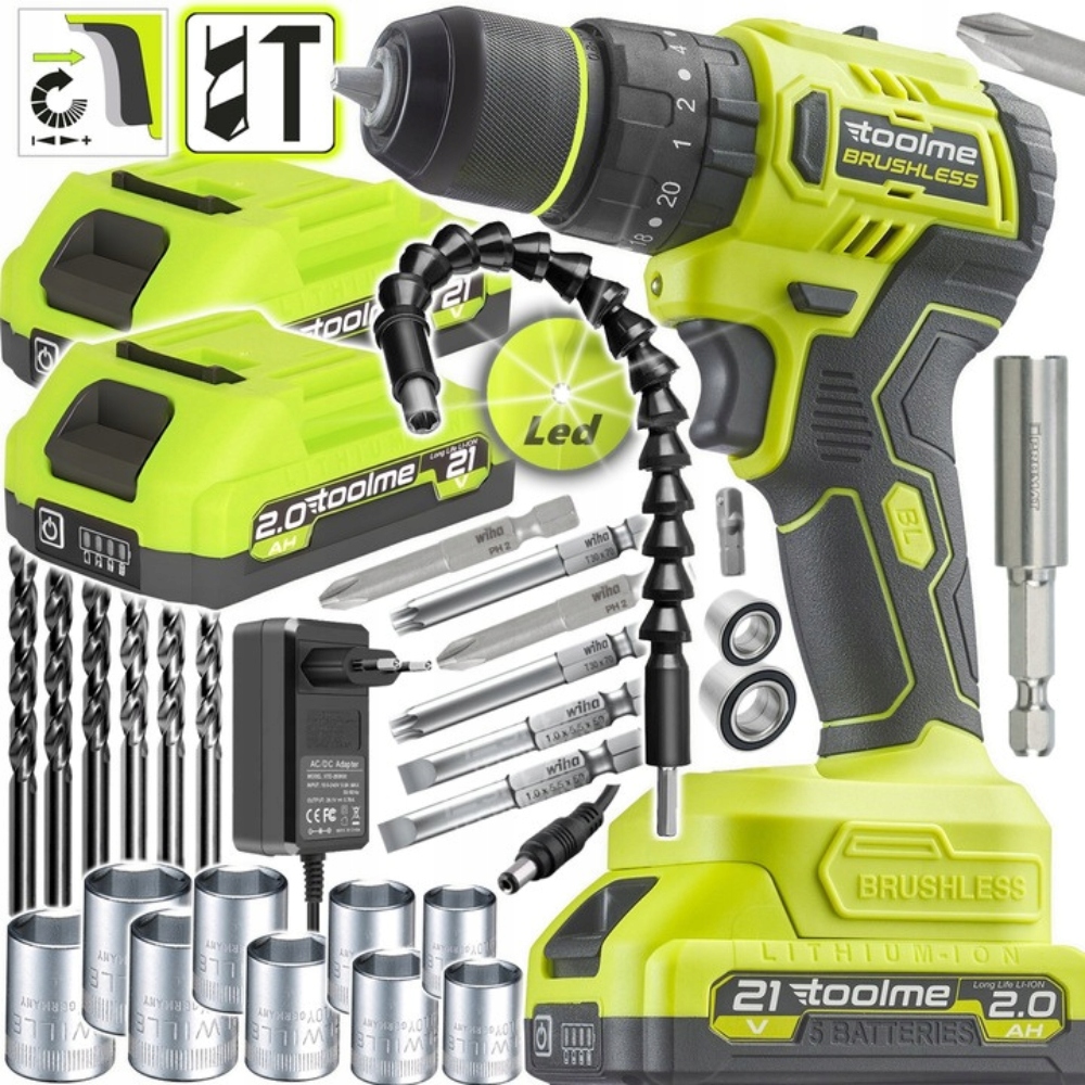 Solidní Aku Šroubovák – 2x akumulátor Příslušenství