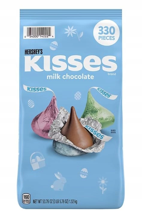 Hershey's Kisses mleczne Czekoladki Paka 330 szt